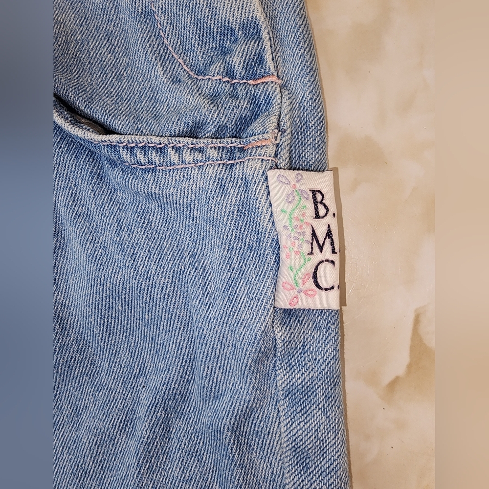 Vintage Baby Mickey and Co Jean Overalls 3/6 Month - Picture 2 of 8